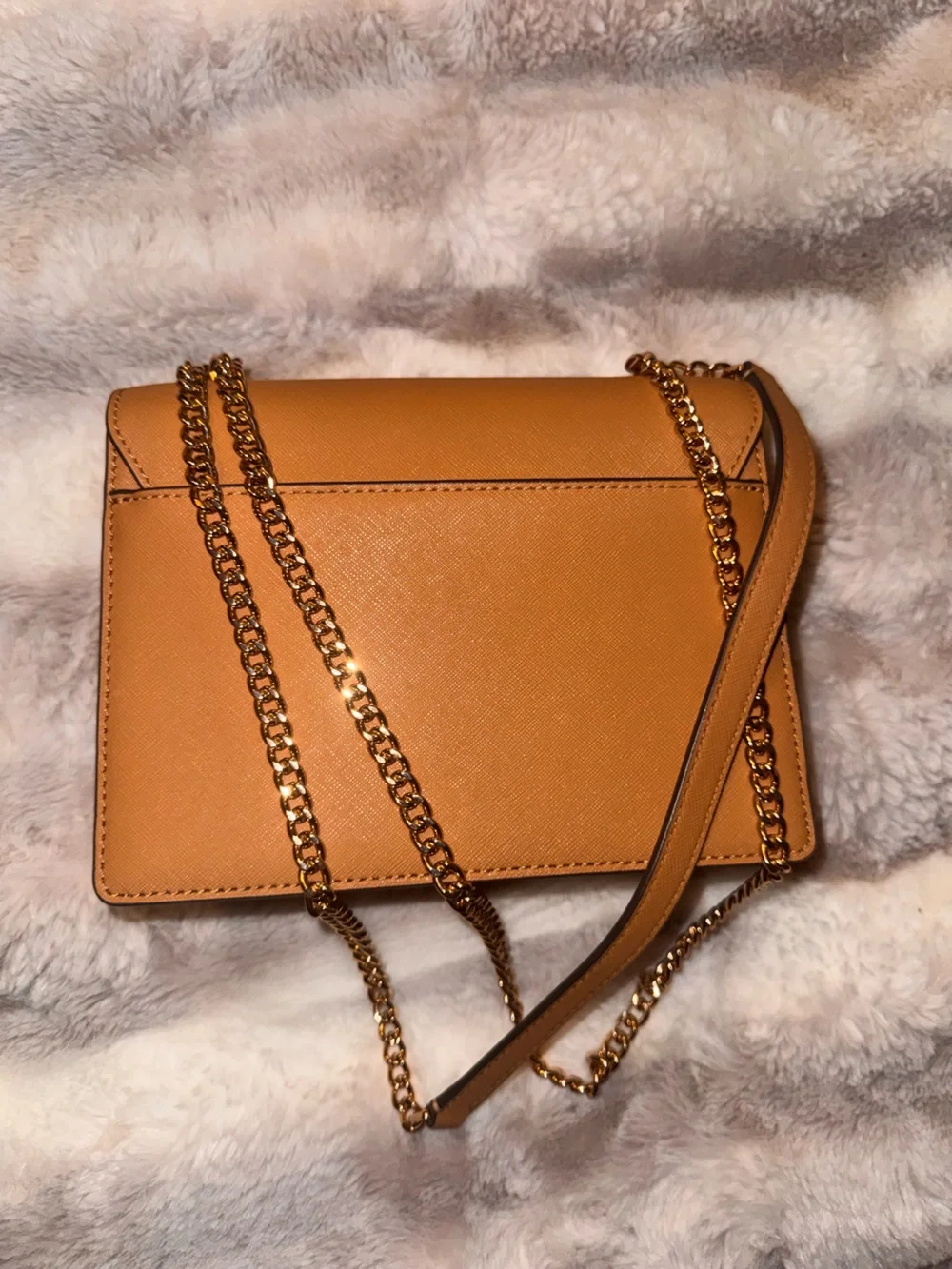 Tory Burch Tan Leather Chain Crossbody